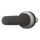 EATON INDUSTRIES - Joystick con punto di commutazione per direzione di manovra, albero in metallo, 2 posizioni, ghiera frontale colore titanio, ad impulso, orizzale.