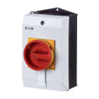 EATON INDUSTRIES - Interruttore speciale T0-2, 20 A, custodia, 2 Unità costruttiva, Funzione arresto emergenza, maniglia rotativa rossa anello blocco.