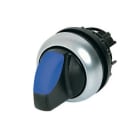 EATON INDUSTRIES - Selettore luminoso RMQ-Titan con maniglia, 2 posizioni azzurro, anello frontale titanio M22-WRLK-B SEL. LEVA PERM. BL.
