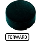 EATON INDUSTRIES - Capsula nero in rilievo FORWARD M22-XDH-S-GB15 CAL PULS OPAC SPOR NERO T.