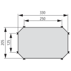 EATON INDUSTRIES - Piastra di montaggio microperforata in acciaio zincato per CI43 MM-CI43.