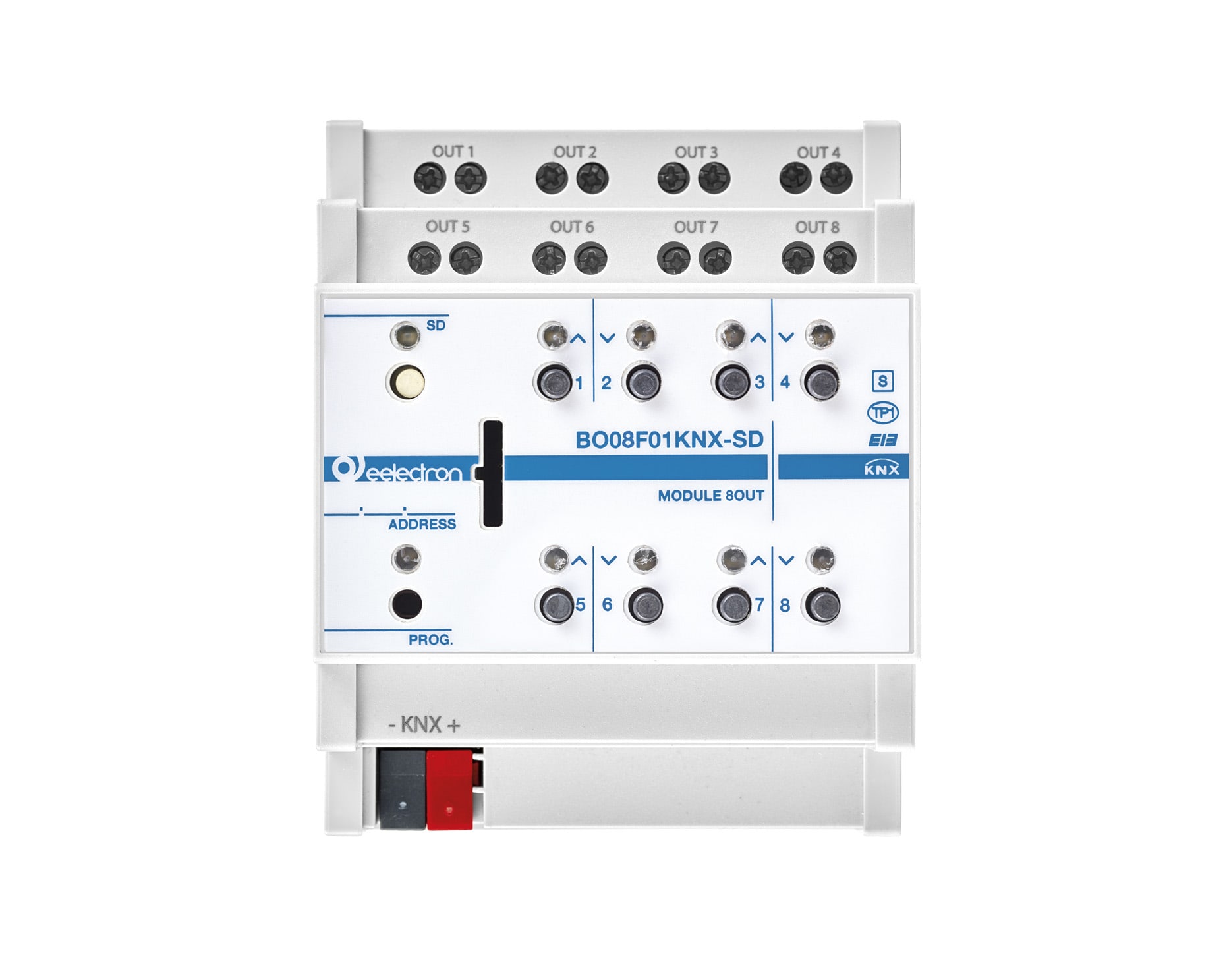 EELECTRON - MODULO DIN UNIV 8 OUT PLUS+CARD SD