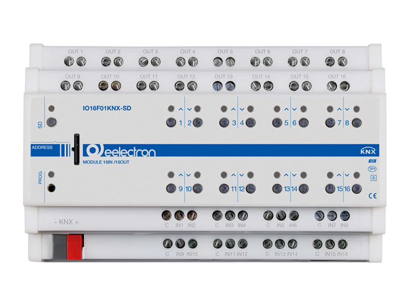 EELECTRON - MODULO DIN UNIV. 16 IN/16OUT PLUS+CARD S