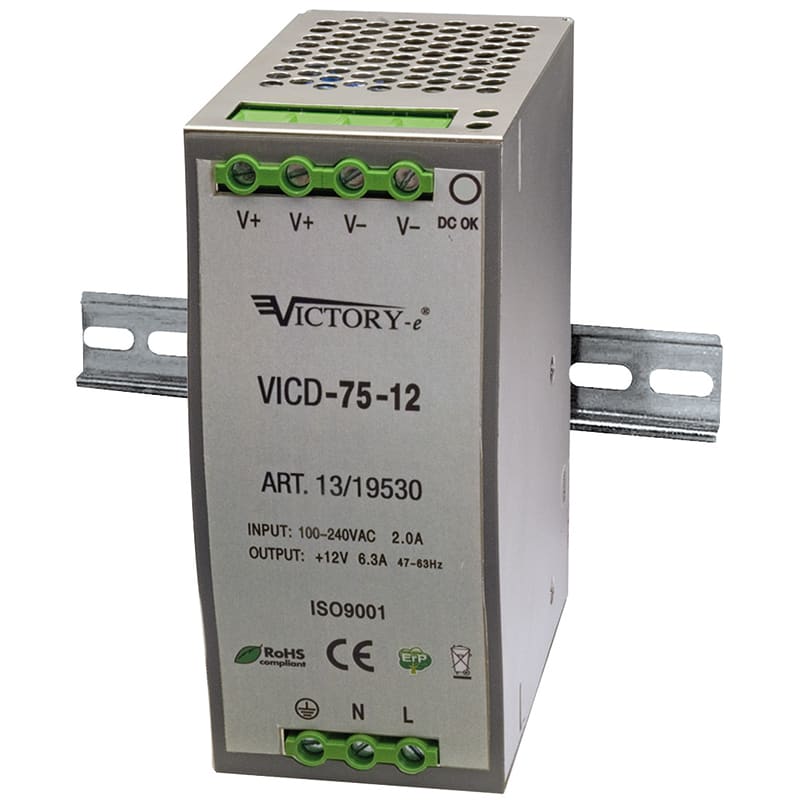 ELCART DISTRIBUTION - ALIM. SWITCH. DIN  75W 12V  1 OUT