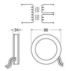ELCART DISTRIBUTION - TRASF.TOROID.DOPP.SEC. 50VA 12V