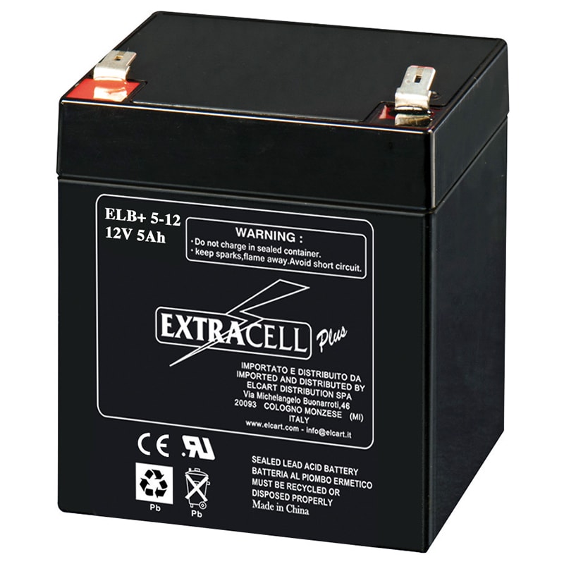 ELCART DISTRIBUTION - BATTERIA RIC.PIOMBO 12V 5 AH