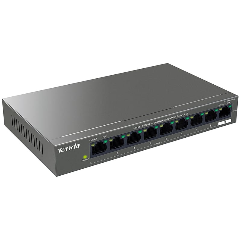 TENDA - SWITCH POE 10/100M 9P TEF1109P TENDA