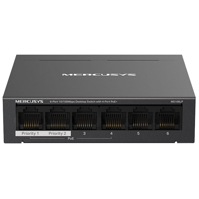 TP-LINK - MS106LP SWITCH 6PPOE+ 10/100 +2UL