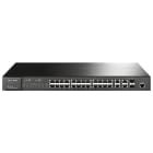 TP-LINK - SWITCH FE 24P L2+2SFP METAL RACK