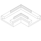 IVELAELCOM - KIT 10PZ CONN. 90  STRIP-STRIP 8MM