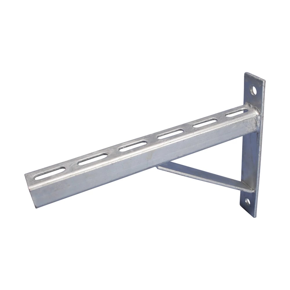 NVENT CADDY - Braccio a sbalzo per profilato a U, forato con saetta di rinforzo, 250x30x3 mm U-CHAN.CANT ARM,PERF.BRACE,250X30X3