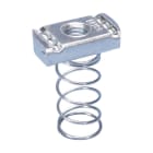 NVENT CADDY - Dado molla per strutture tipo A in acciaio zincato a caldo, con barra filettata M6 da 6mm.