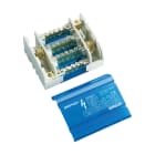 NVENT ERIFLEX - Distributore di potenza quadripolare 160A con 1 cavo di ingresso e 11 uscite per carico, dimensioni 70mm DP.