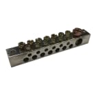 NVENT ERIFLEX - Barra messa terra neutro doppia alluminio stagnato 14 connessioni mors terra neutro doppia 14 usc all st.