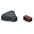 ETELEC - Dispositivo di connessione IP68 in derivazione T isolamento in gel per cavi tripolari + morsettiera