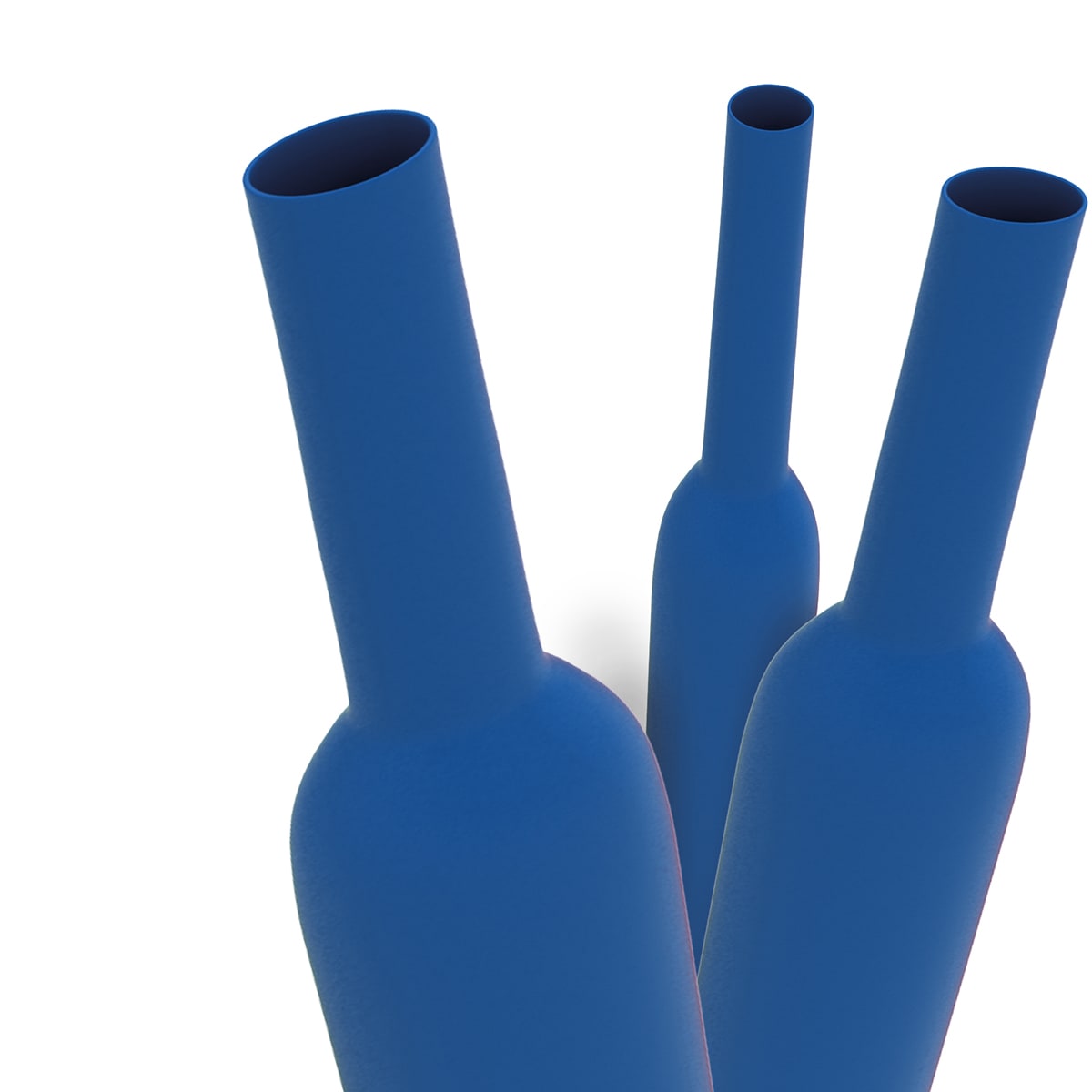 ETELEC - Guaina termorestringente blu 2:1 in barre 1m a basso spessore per diametro cavo 7,7-11,4mm