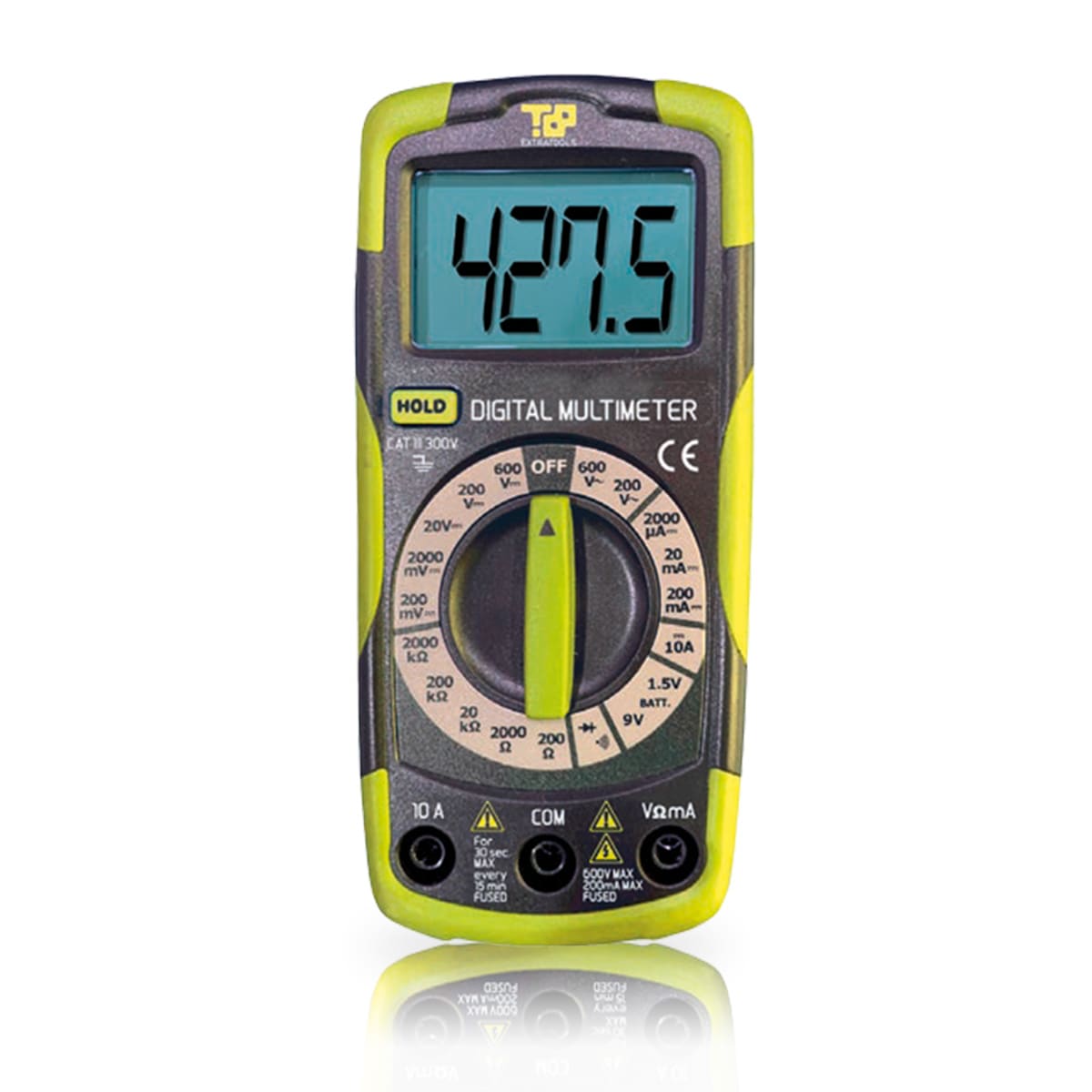 ETELEC - Multimetro digitale professionale per tensione DC e AC sinusoidale fino a 600 V