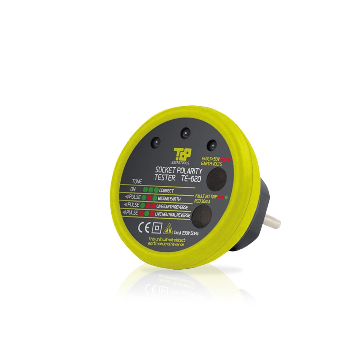 ETELEC - Tester per prova differenziali RCD, polarita', tensione di contatto, Test di polarita'