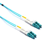 EXCEL - Cavo di Collegamento in Fibra Ottica Excel Enbeam OM3 LC-LC Multimodale 50/125 Duplex LSOH Aqua 2 m