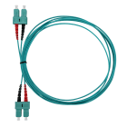 FANTON - Bifibra 2m OM3 LSZH LC-LC, colore turchese