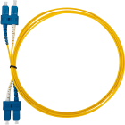 FANTON - Bifibra 1m OS2 LSZH ST-ST, colore giallo