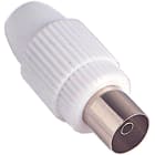 FANTON - Spina+presa TV diritte 9,5mm, colore bianco
