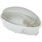 FANTON - Plafoniera MIDI ovale 60W E27 IP65, colore bianco