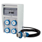 FANTON - Quadro ULISSE 250 ASC IP65 - 4 prese CEE, 2 protezioni, con cavo 4m, 3kW