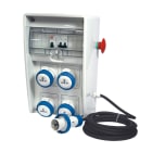 FANTON - Quadro ULISSE 250 ASC IP65 - 4 prese CEE, 2 protezioni, con cavo 4m e emergenza, 3kW
