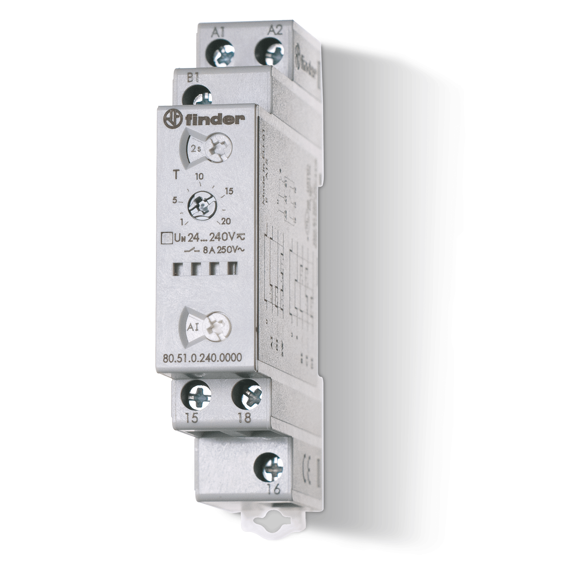 FINDER - TEMPORIZZATORE MULTIFUNZ.24/240V 8A