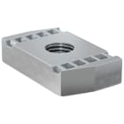 FISCHER - Dado rettangolare fischer FCN 6 M6 con testa a martello per fissaggio profilati FUS, ideale per collegare componenti e collari con guida di montaggio.