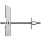 FISCHER - Ancora a molla fischer KD 6 EX COD. 501466 per fissaggi leggeri su cartongesso, truciolare e mattoni forati. Si apre dietro al pannello.
