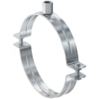 FISCHER - Collare per tubi metallici FRSN 210-219 M10/M12 per diametro 8 pollici, senza guarnizione acustica, con viti per adattamento e dado M10/M12.