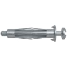 FISCHER - Il fissaggio metallico HM 4X32 S Ã¨ versatile per pannelli, installabile con pinza, cacciavite o avvitatore, ideale per luci e binari tende.