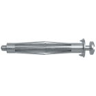 FISCHER - Il fissaggio metallico HM 4X45 S Ã¨ versatile per pannelli, installabile con pinza o avvitatore, ideale per luci e binari tende.