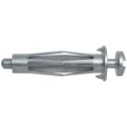 FISCHER - Il fissaggio metallico HM 5X37 S Ã¨ versatile per pannelli, installabile con pinza, cacciavite o avvitatore, ideale per luci e binari tende.