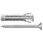FISCHER - Fischer SX Plus 8x40 S tassello/vite in nylon: espansione a 4 settori, trasferisce le forze, tenuta perfetta in materiali pieni e carichi elevati.