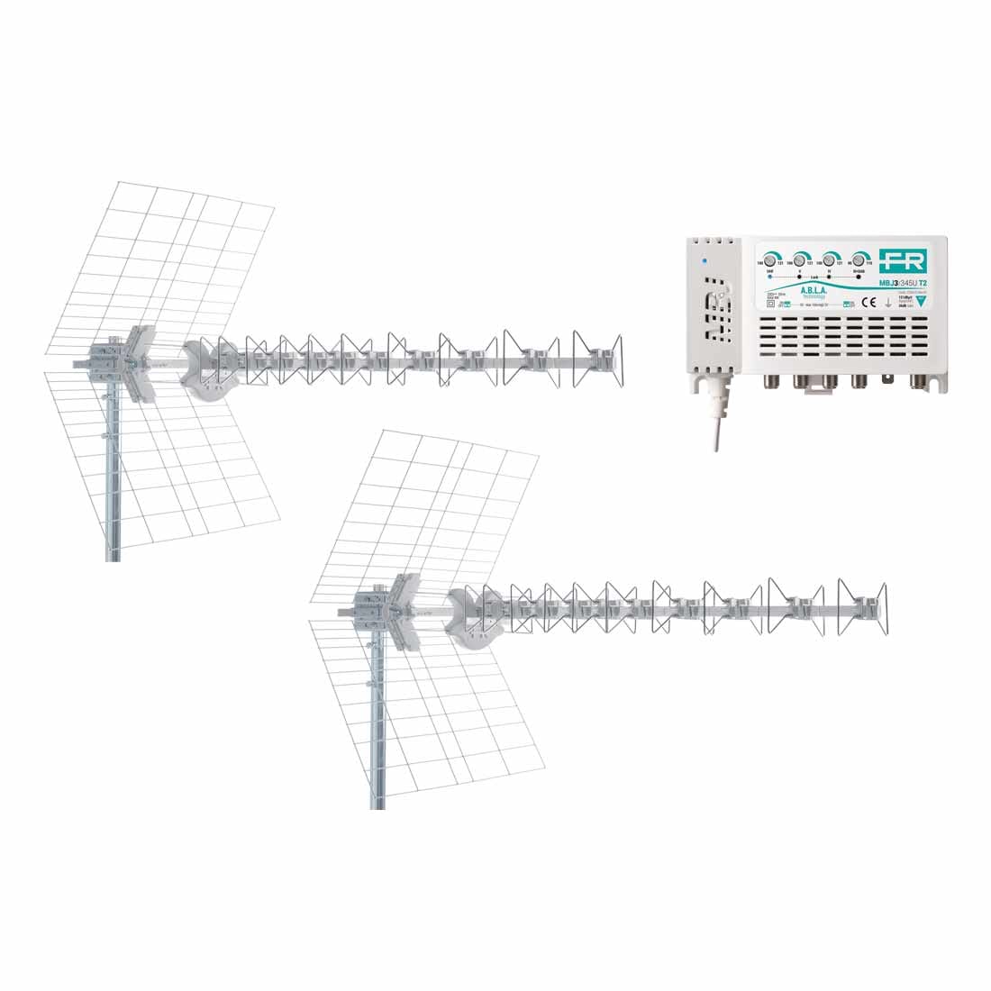 FRACARRO RADIOINDUSTRIE - KIT 2 5G T2 2XBLU10 5G+MBJ3R345UT2
