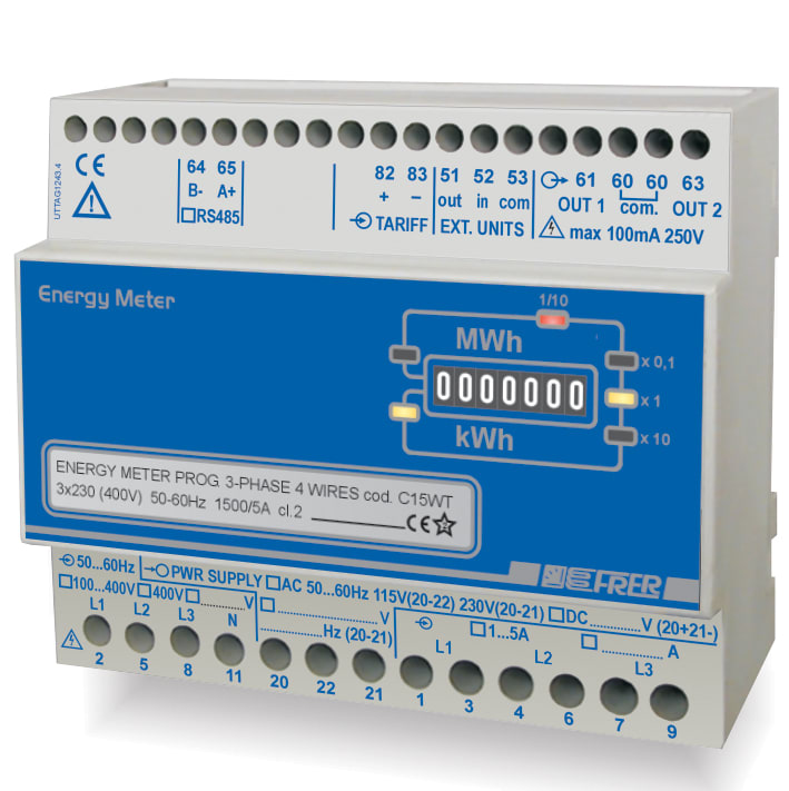 FRER - KWH 3-PHASE 400V 100A