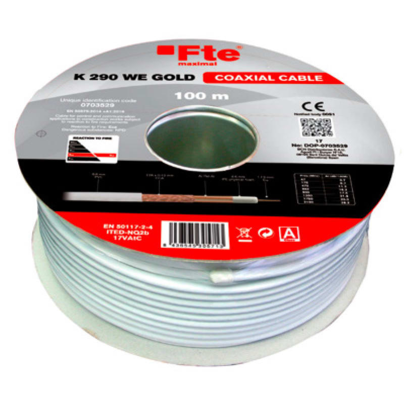 FTE MAXIMAL - K290WEG CAVO COAX 6,8MM CU DCA LSZH