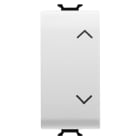 GEWISS - COMMUTATORE UNIPOLARE 250V ac - 10AX - NEUTRO - SIMBOLO SU-GIU' - 1 MODULO - BIANCO LUCIDO - CHORUSMART