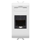 GEWISS - PRESA RJ45 - CATEGORIA 5e - UTP - 1 MODULO - CHORUSMART - BIANCO LUCIDO