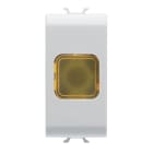 GEWISS - SPIA DI SEGNALAZIONE SINGOLA - AMBRA - 1 MODULO - BIANCO LUCIDO - CHORUSMART