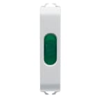 GEWISS - SPIA DI SEGNALAZIONE SINGOLA - VERDE - 1/2 MODULO - BIANCO LUCIDO - CHORUSMART