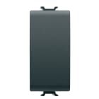 GEWISS - DEVIATORE UNIPOLARE 250V ac - 16AX - NEUTRO - 1 MODULO - NERO SATINATO - CHORUSMART