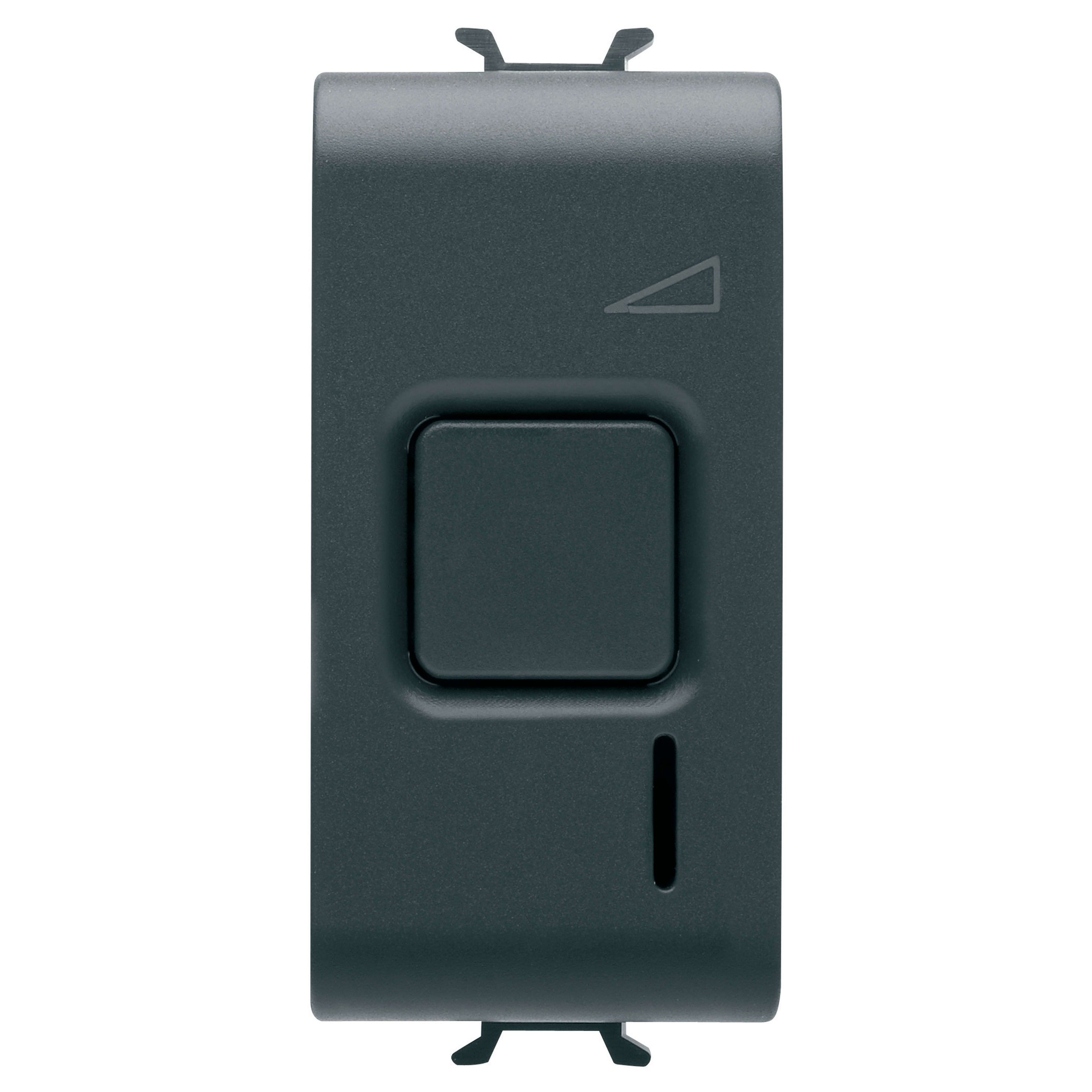 GEWISS - REGOLATORE ELETTRONICO - A PULSANTE - 230V ac 50/60Hz - RESISTIVO 60-500W / INDUTTIVO 60-500VA - 1 MODULO - NERO SATINATO CHORUSMART