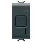 GEWISS - REGOLATORE ELETTRONICO - A PULSANTE - 230V ac 50/60Hz - RESISTIVO 60-500W / INDUTTIVO 60-500VA - 1 MODULO - NERO SATINATO CHORUSMART