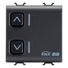GEWISS - ATTUATORE PER TAPPARELLE - 1 CANALE - 6A - KNX - 2 MODULI - NERO - CHORUSMART