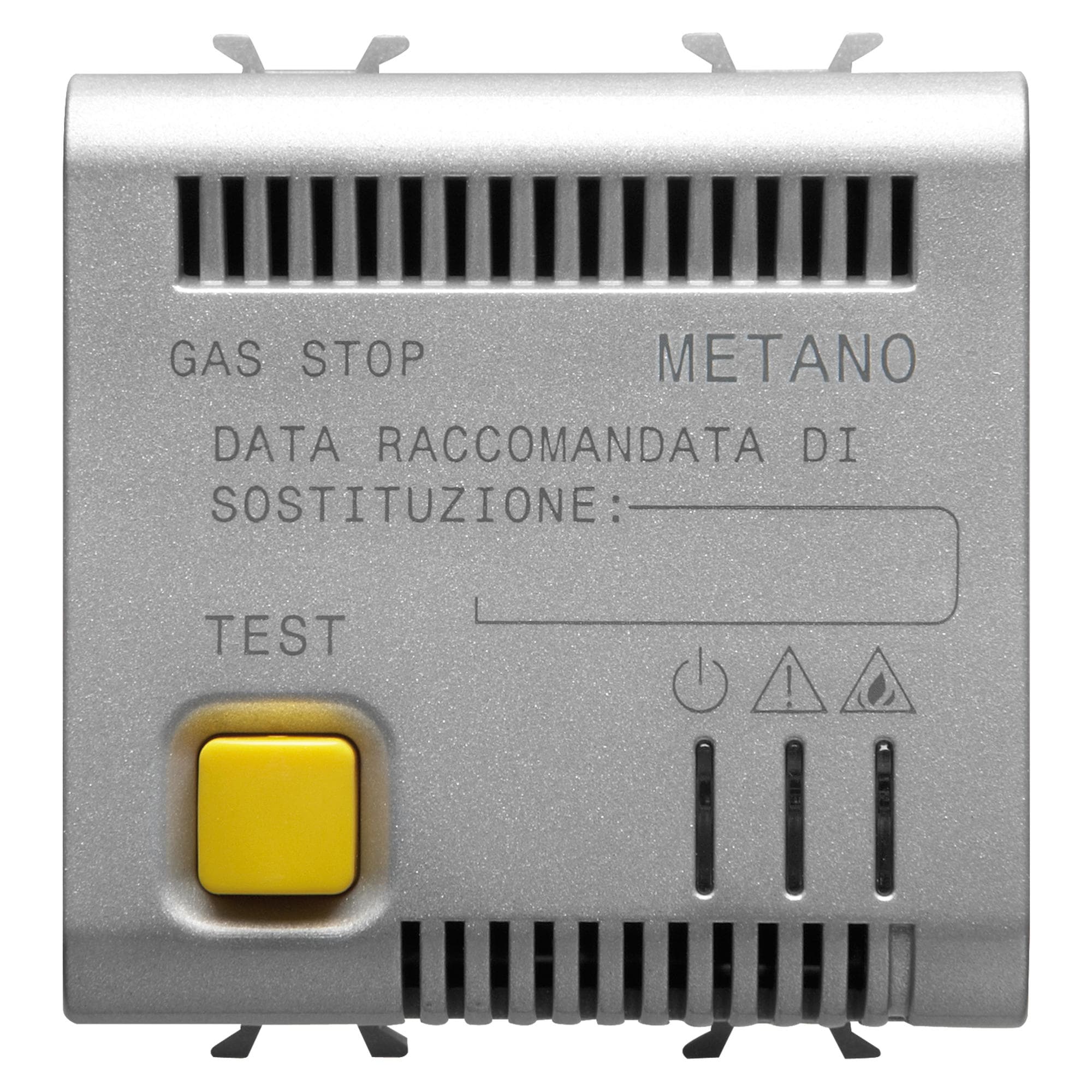 GEWISS - RIVELATORE GAS METANO - 12V ac/dc - 2 MODULI - TITANIO - CHORUSMART