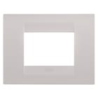 GEWISS - PLACCA GEO - IN TECNOPOLIMERO VERNICIATO - 3 POSTI - NATURAL BEIGE - CHORUSMART